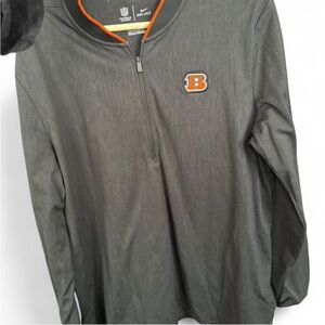 Nike NFL Dri-FIT Gray and Orange Quarter-Zip